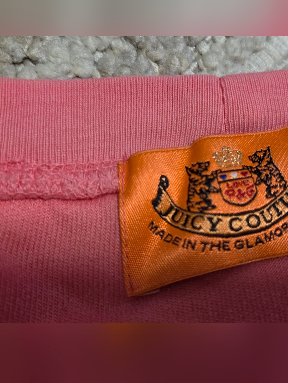 authentic Y2K Juicy Couture Terry Cloth Woman's Vintage Shirt Pink Size Small - Picture 2 of 4